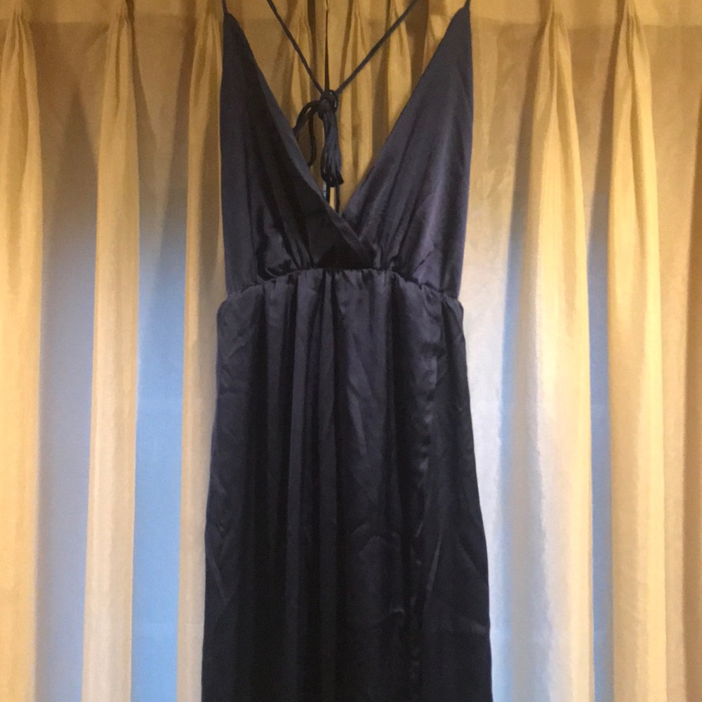 Backless Maxi dress blue